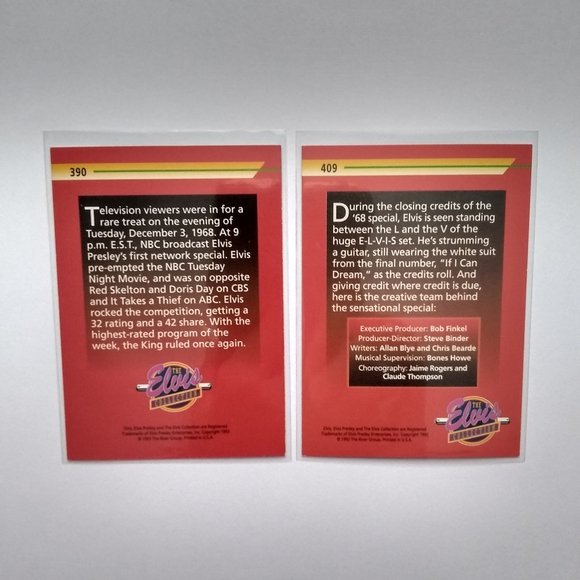 Elvis Presley Vintage Trading Cards 1992 (10) - Picture 10 of 10